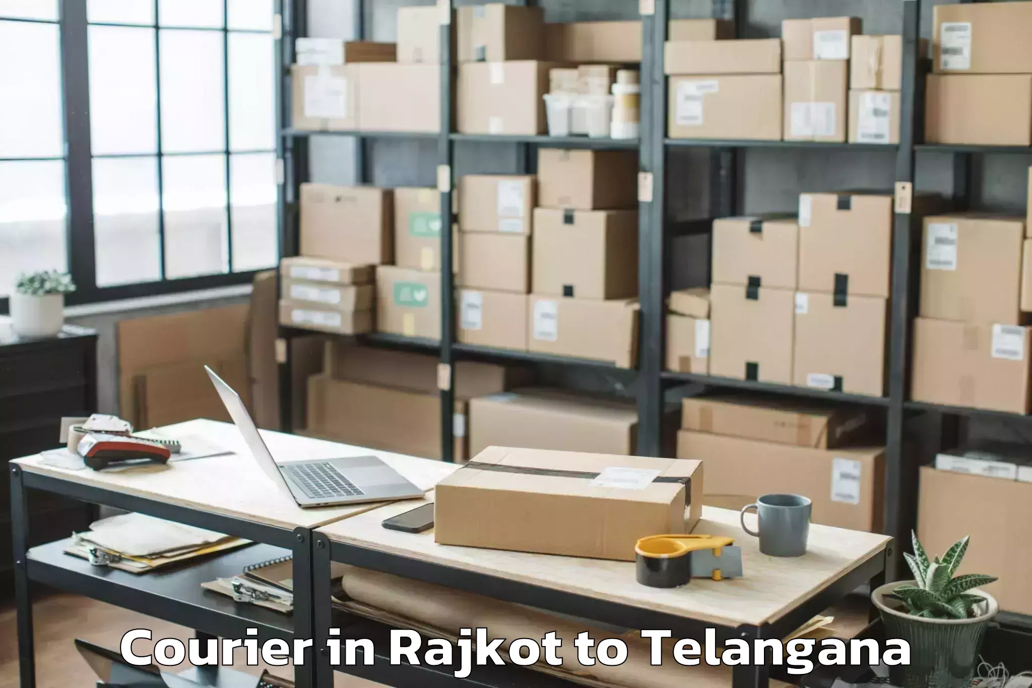 Quality Rajkot to Quthbullapur Courier